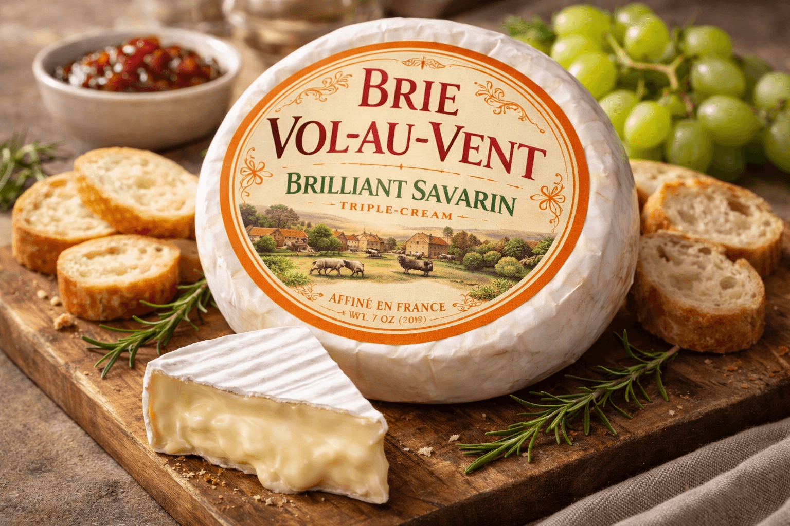 Brilliant Savarian Triple-Cream Brie Vol-au-Vent