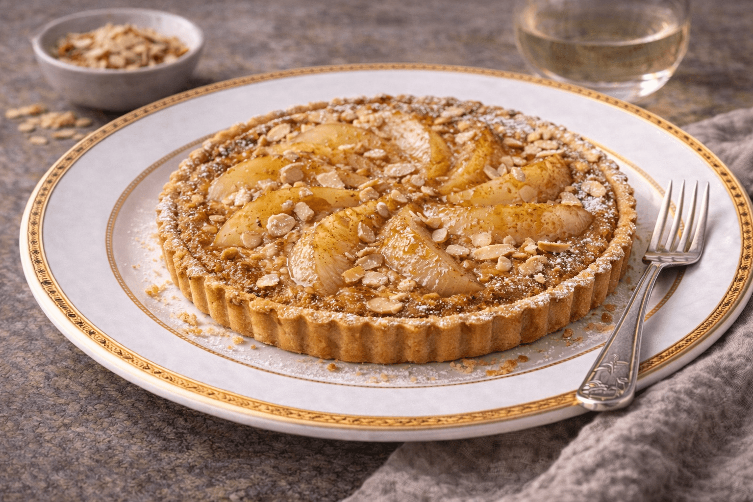 Pear & Almond Tart