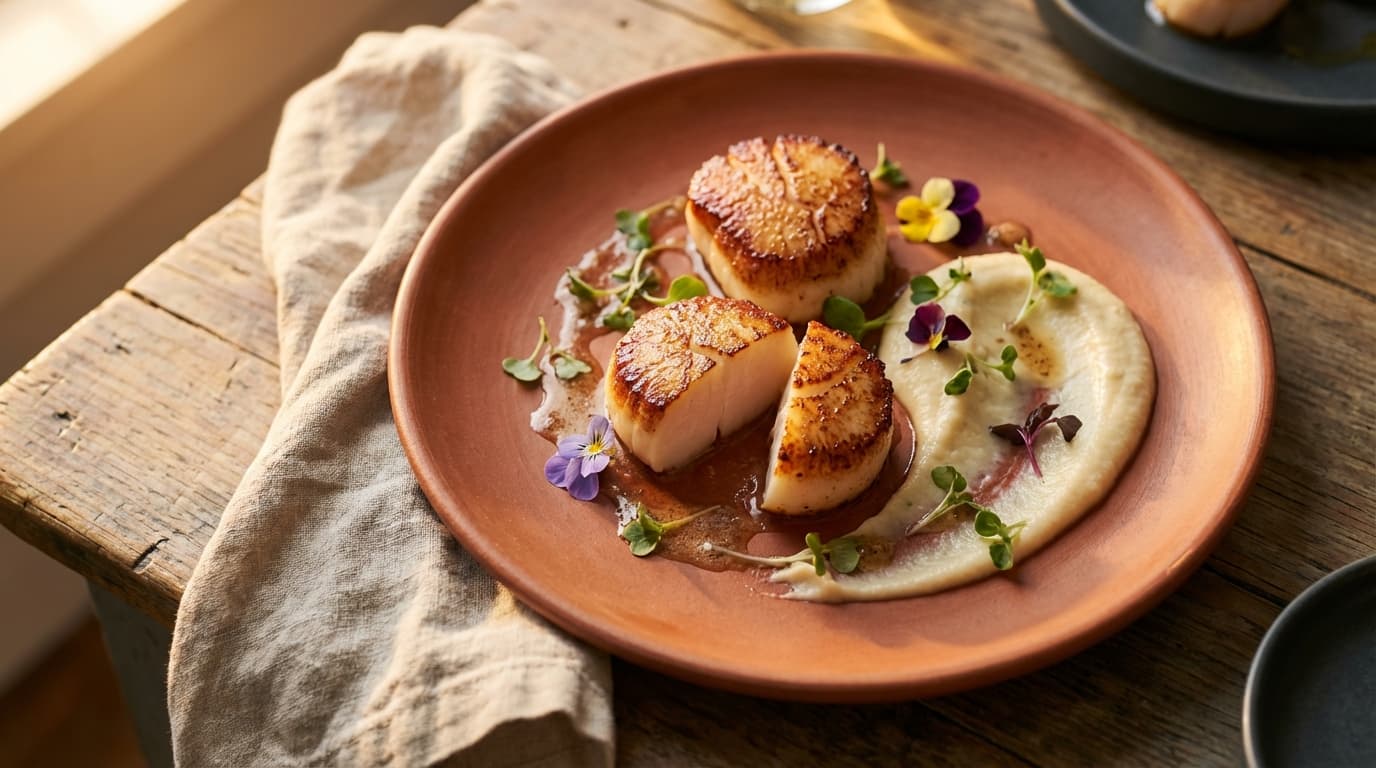 Seared Diver Scallops