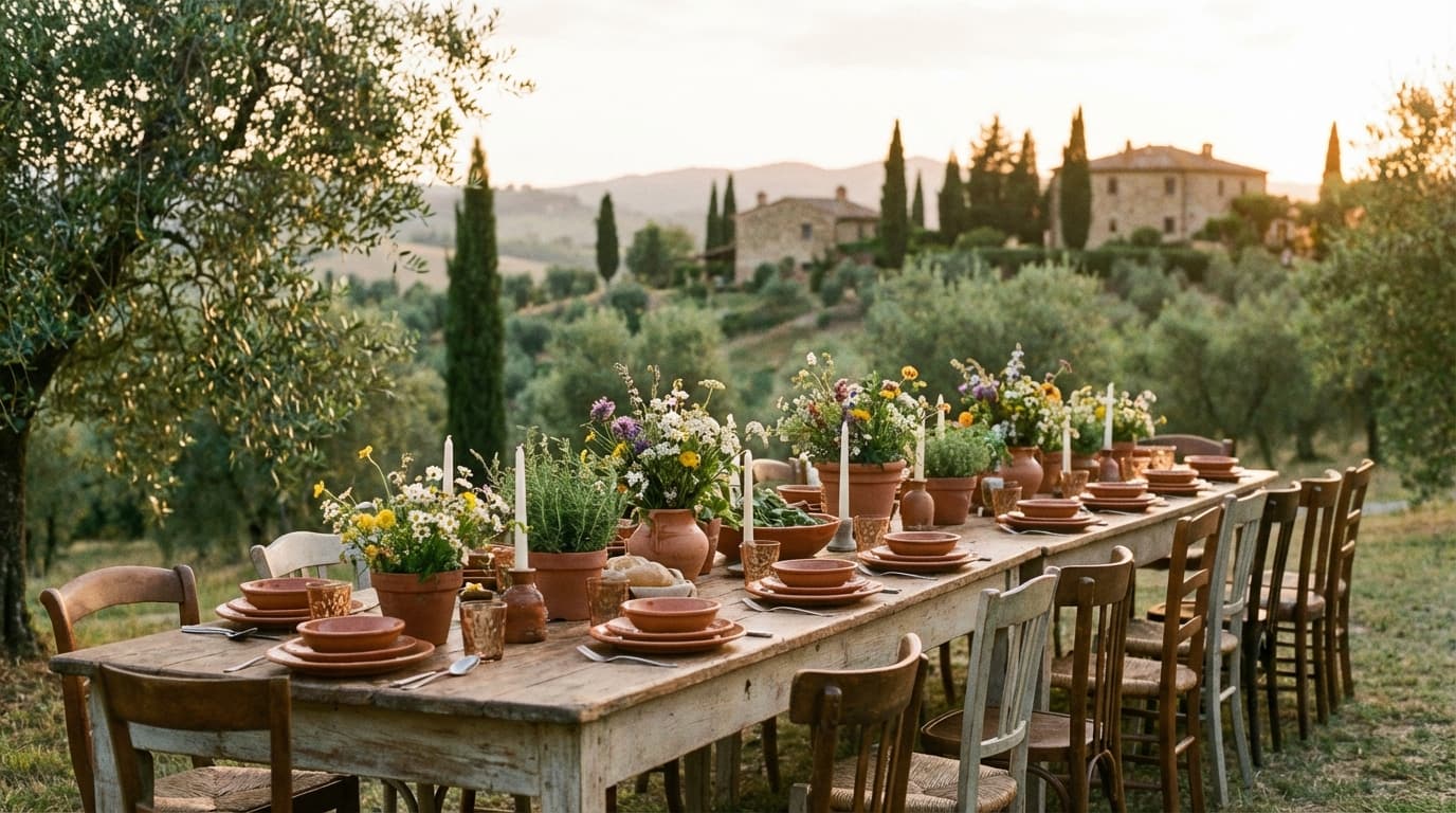 Tuscany — Villa Wedding Reception